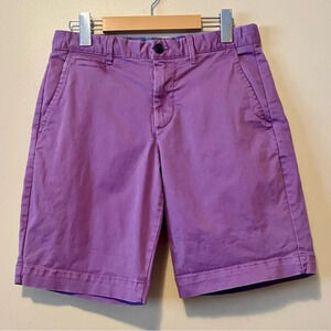 GAP| Purple Lived-In Flat Front Shorts Cotton Chino Front Button Size US 28